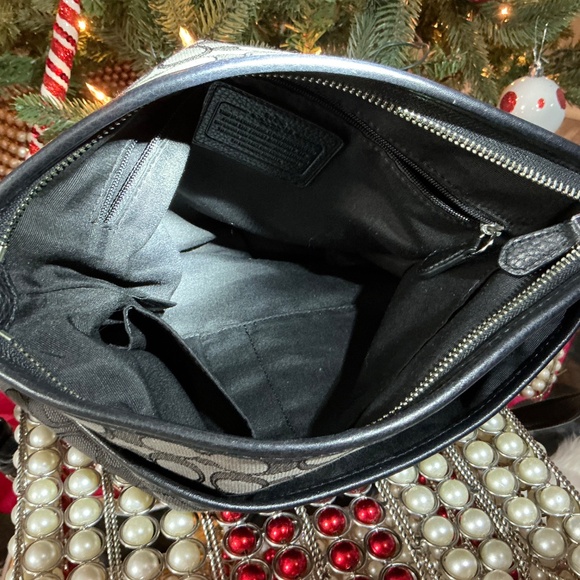 COACH Signature Canvas File Bag Black & Grey MINT - Picture 8 of 8